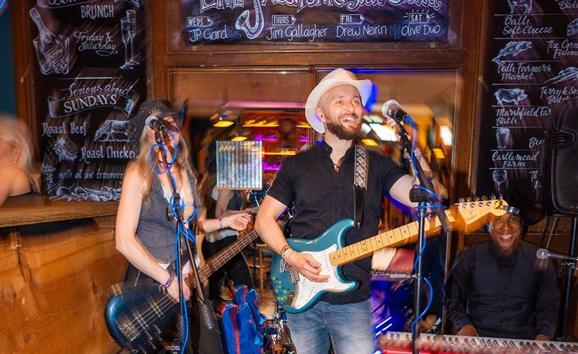 Green Park Brasserie - Man with guitar live music